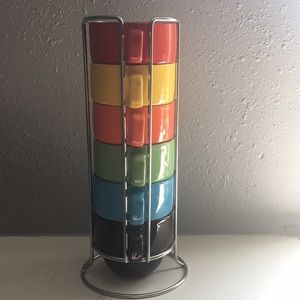 Stackable coffee mugs